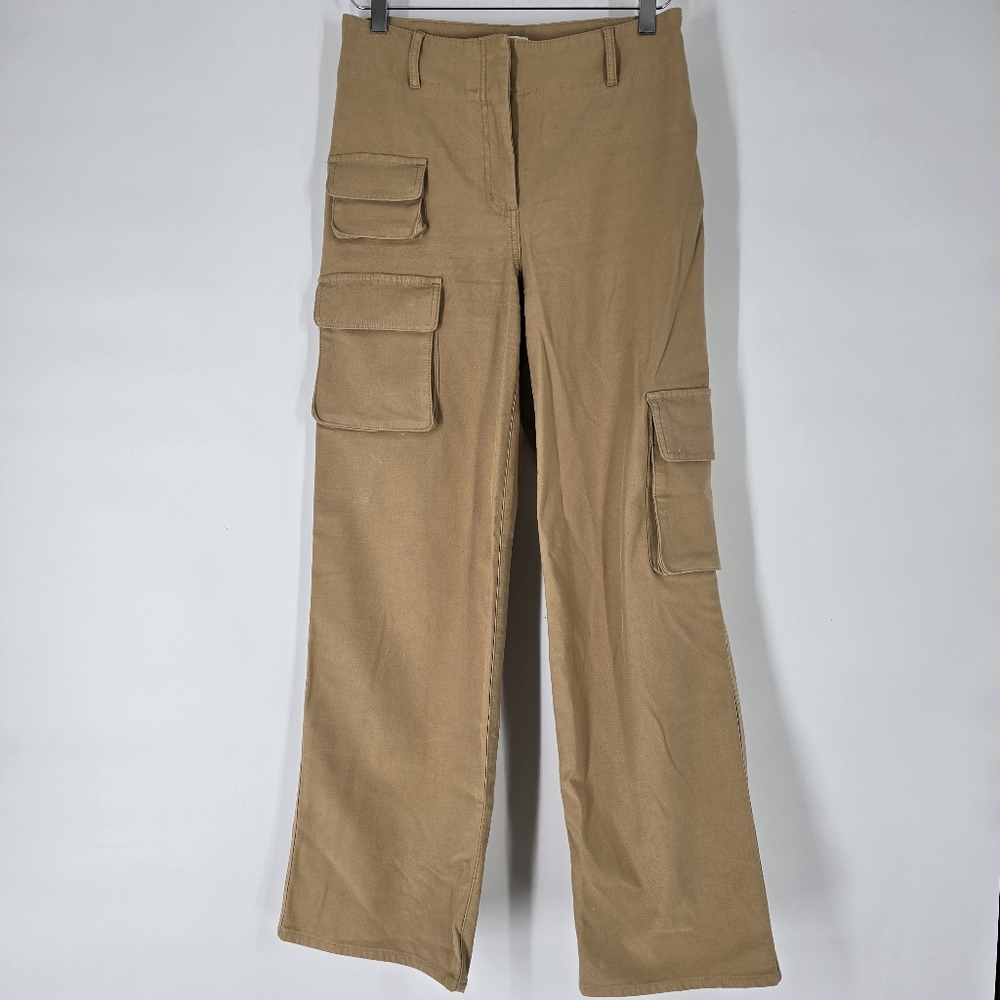 Wilfred Free Tan High Waisted Cargo Pants Size 4